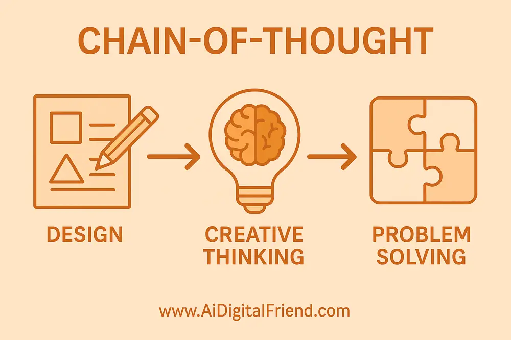 Chain-of-Thought Prompting Thinking Process Infographic Visual Steps